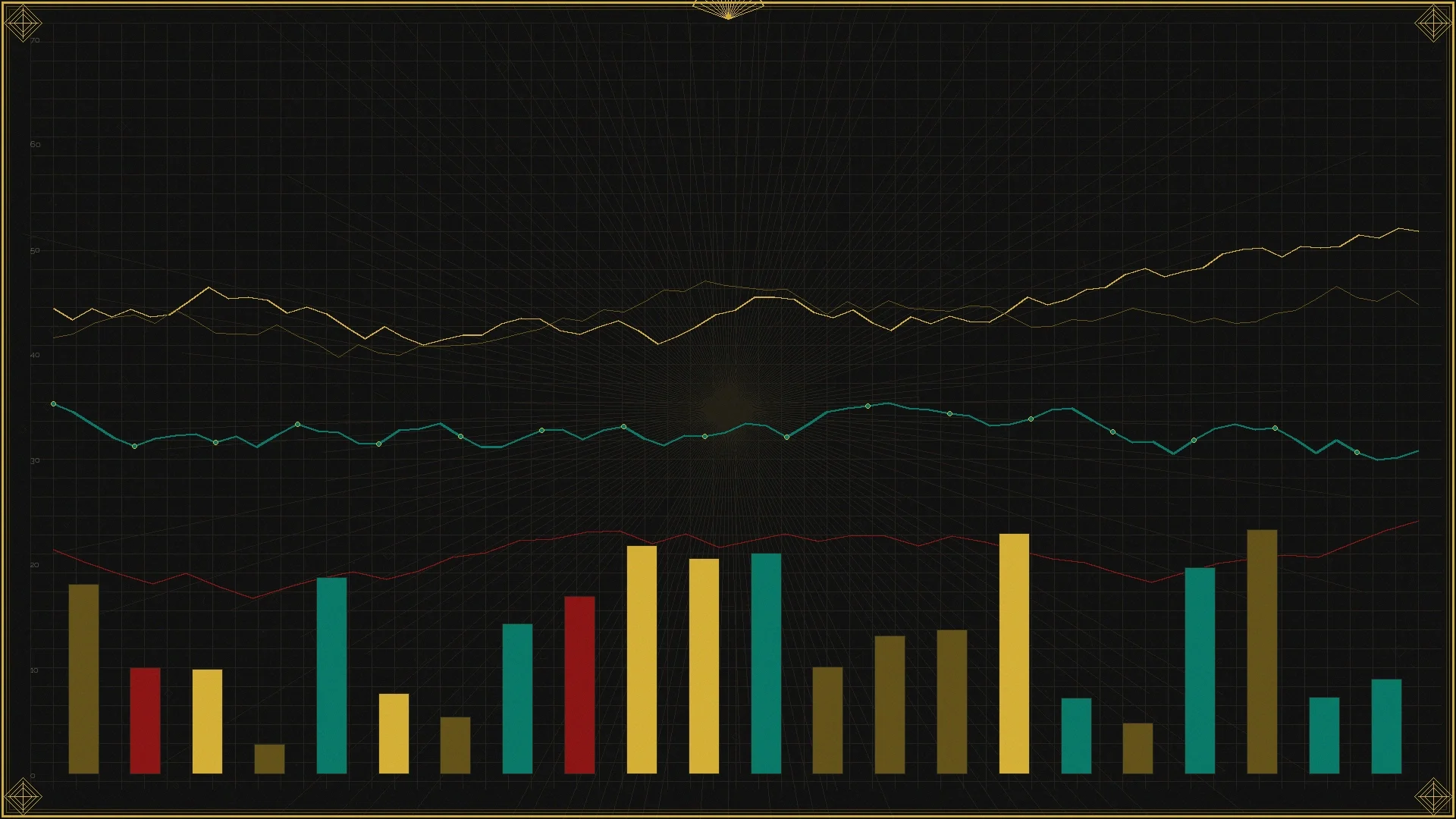 大发快三鎏金数据大厅装饰艺术风背景
